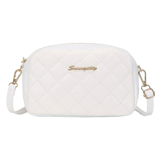 ladies Bag Christmas White Shoulder Bag Rhombus Crossbody Bag Fashionable Bag For Women