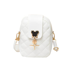 Women's Mobile Phone Bag Girls Lipstick Bag Rhombus Chain Crossbody Bag