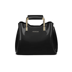 Xshe Women Elegant Glossy Handbag - Stylish Bucket Bag for Modern Women
