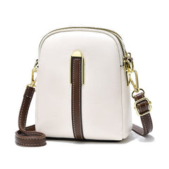 Women Mini Small Bag Fashionable Vertical Soft Leather Shoulder Crossbody bag