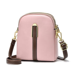 Women Mini Small Bag Fashionable Vertical Soft Leather Shoulder Crossbody bag