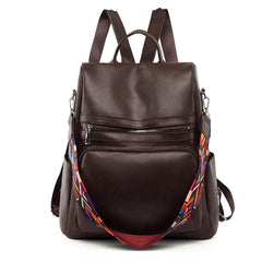Xshe Women's Backpack, Cross Border Anti-Theft Simple Travel Bag