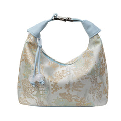 Xshe Women's Fabric Material With Flower Print Design, Sling Bag