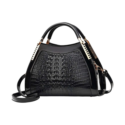 Xshe Women's Shell Handbag Elegant Purse with Contrast Detail & Shoulder Strap