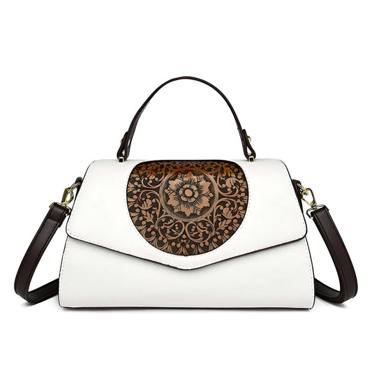 Xshe Women Elegant Retro Handbag – Large Capacity Cover-Style Shoulder Bag