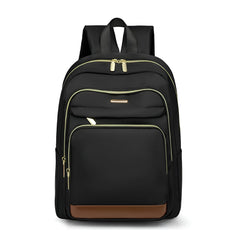 Xshe Women Elegant Travel Backpack – Stylish with Contrast Brown Accent, Multi-Compartment Design