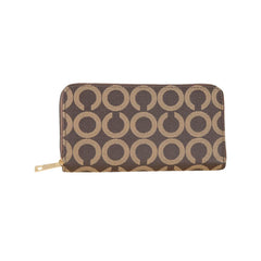 Xshe Women's Round Pattern, Zip-Around Wallet with, card slots and Coin Holder
