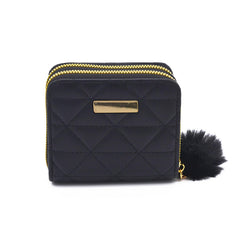 Xshe Women's Wallet – Stylish Diamond Embellished Horizontal Square with Zipper Closure