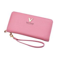 Black_PU Leather_ Wrist Clutch Cell Phone Clutch Bags Portable Organizer Purse Cash Key Card Phone Purse for Women