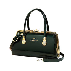 Xshe Women's Elegant Handbag, Shoulder & Crossbody Bag with Rhinestone Lock