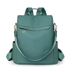 Xshe Women Stylish Backpack – Elegant Chevron Pattern with , Ideal for Travel, Work, and Daily Use