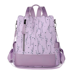 Xshe Women's Floral Backpack – Breathable Travel Bag with Soft Build and Smart Storage