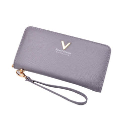 Black_PU Leather_ Wrist Clutch Cell Phone Clutch Bags Portable Organizer Purse Cash Key Card Phone Purse for Women