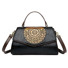 Xshe Women Elegant Retro Handbag – Large Capacity Cover-Style Shoulder Bag