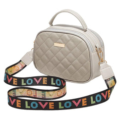 Ladies Bags Versatile Shoulder Bag Crossbody White Bag Girls Handbag Embroidered Bag