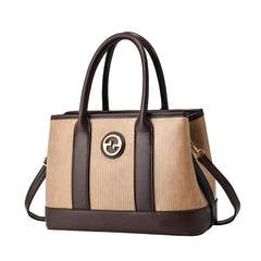 Xshe Women's Handbag | Tote Bag with Dual Tone Ribbed Texture | Elegant Shoulder Bag for Office & Casual Use