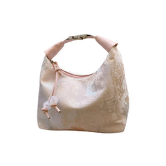 Xshe Women's Fabric Material With Flower Print Design, Sling Bag