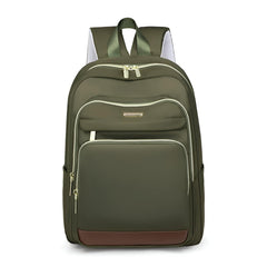 Xshe Women Elegant Travel Backpack – Stylish with Contrast Brown Accent, Multi-Compartment Design