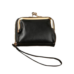 Women's Wallet Wrist Strap Short Coin Purse Coin Clip Bag Multi-Card Slot Card Holder