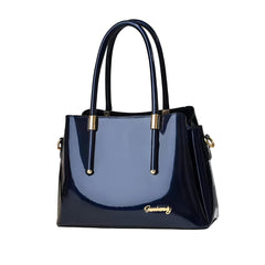 Xshe Handbag for Women Glossy Finish Shoulder Bag with Zipper Closure For Daily Use
