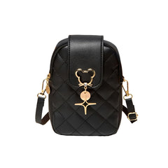 Women's Mobile Phone Bag Girls Lipstick Bag Rhombus Chain Crossbody Bag
