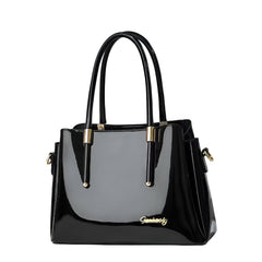 Xshe Handbag for Women Glossy Finish Shoulder Bag with Zipper Closure For Daily Use