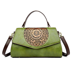 Xshe Women Elegant Retro Handbag – Large Capacity Cover-Style Shoulder Bag