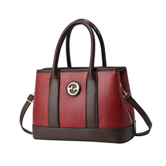 Xshe Women's Handbag | Tote Bag with Dual Tone Ribbed Texture | Elegant Shoulder Bag for Office & Casual Use