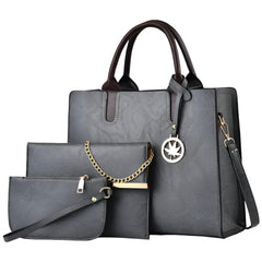 Xshe 3-Piece Women's Handbag, Sling Bag & Wallet Set | Large Capacity Handbag Set | Stylish Shoulder Tote for Daily & Party Use