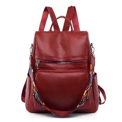 Xshe Women's Backpack, Cross Border Anti-Theft Simple Travel Bag