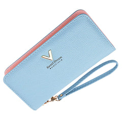 Black_PU Leather_ Wrist Clutch Cell Phone Clutch Bags Portable Organizer Purse Cash Key Card Phone Purse for Women