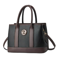 Xshe Women's Handbag | Tote Bag with Dual Tone Ribbed Texture | Elegant Shoulder Bag for Office & Casual Use
