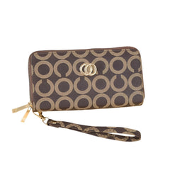 Xshe Women's Zip-Around Wallet with, Flower Pattern ,card and Coin Holder