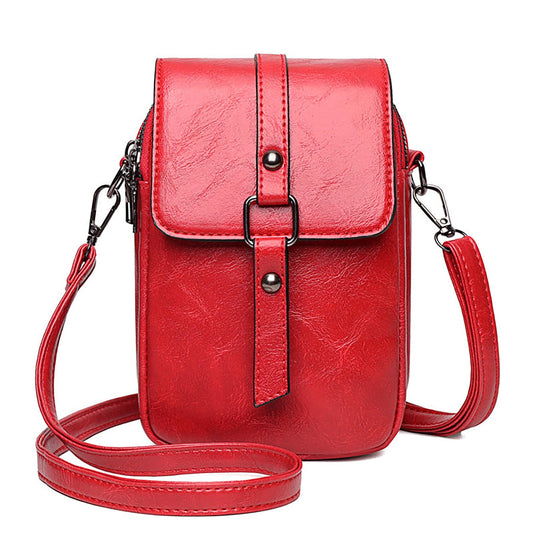 Women's Lightweight Small Shoulder Bag with Zip Top Fashionable Crossbody Purse