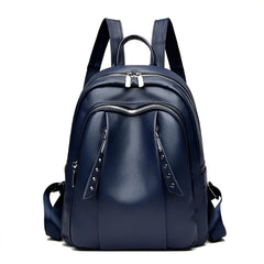 Xshe Women Stylish Backpack – Dual Zipper Design, Lightweight and Durable for Daily Travel