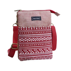 Xshe Women's Cotton Material With Print Design, Sling Bag