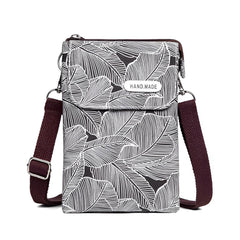 Xshe Women's Canvas Material With Five-Layer Zipper , Sling Bag