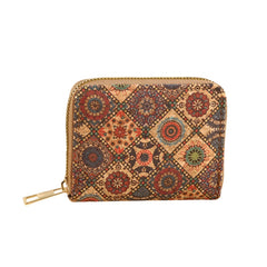 Xshe Women's, Zip-Around Bohemian Style Wallet , Card and Coin Holder