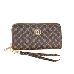 Xshe Women's Zip-Around Wallet with, Flower Pattern ,card and Coin Holder