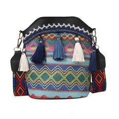 Xshe Sling Bag For Women's Pu Material With Bucket Type, Crossbody Ethnic Style Bag
