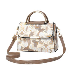 Xshe Women's Cross Border Handbag With Flower Printed Small Square shoulder messenger bag