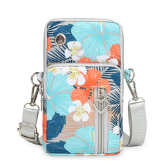 WOMEN'S SHOULDER CROSS BODY PURCE OXFORD CLOTH Multi Tropical style MULTI PURPOSE BAG