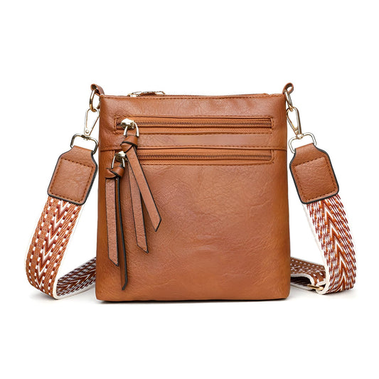 Xshe Women's Pu Leather Material With Textured Pattern, Sling Bag