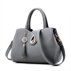 Xshe Women's Elegant Handbag Stylish Crossbody Shoulder Bag with Tassel Charm