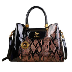 Xshe Women's Tote Bag – Floral Print & Embossed, Spacious Daily Shoulder Bag with Zipper Pockets and Cover Closure