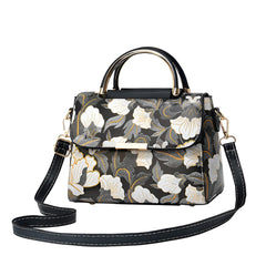 Xshe Women's Cross Border Handbag With Flower Printed Small Square shoulder messenger bag