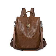 Xshe Women's New Woven Pattern Large Capacity Backpack