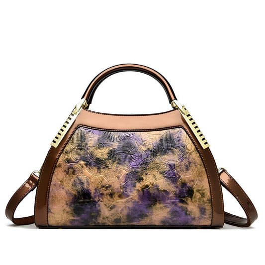 Xshe Elegant Women Printed Shell Handbag – Stylish Crossbody & Shoulder Bag With Zipper Closure