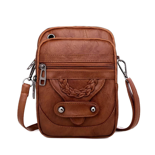 Xshe Women's Pu Leather Material With Western Style Pattern, Sling Bag