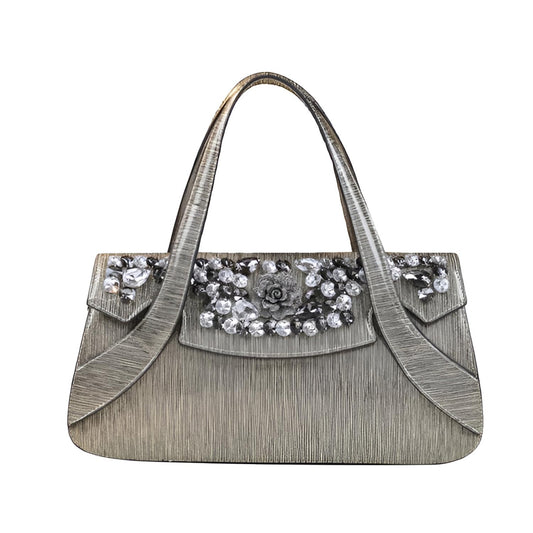 Xshe Women Elegant with Diamond Detail – Pillow-Type Design, Spacious Interior with Zipper Pockets for Daily Use